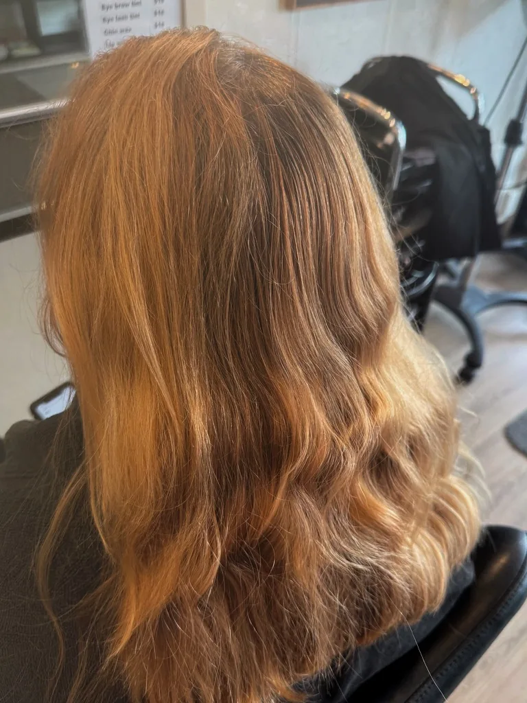 Copper balayage loose waves, Babalon for Hair salon Christchurch