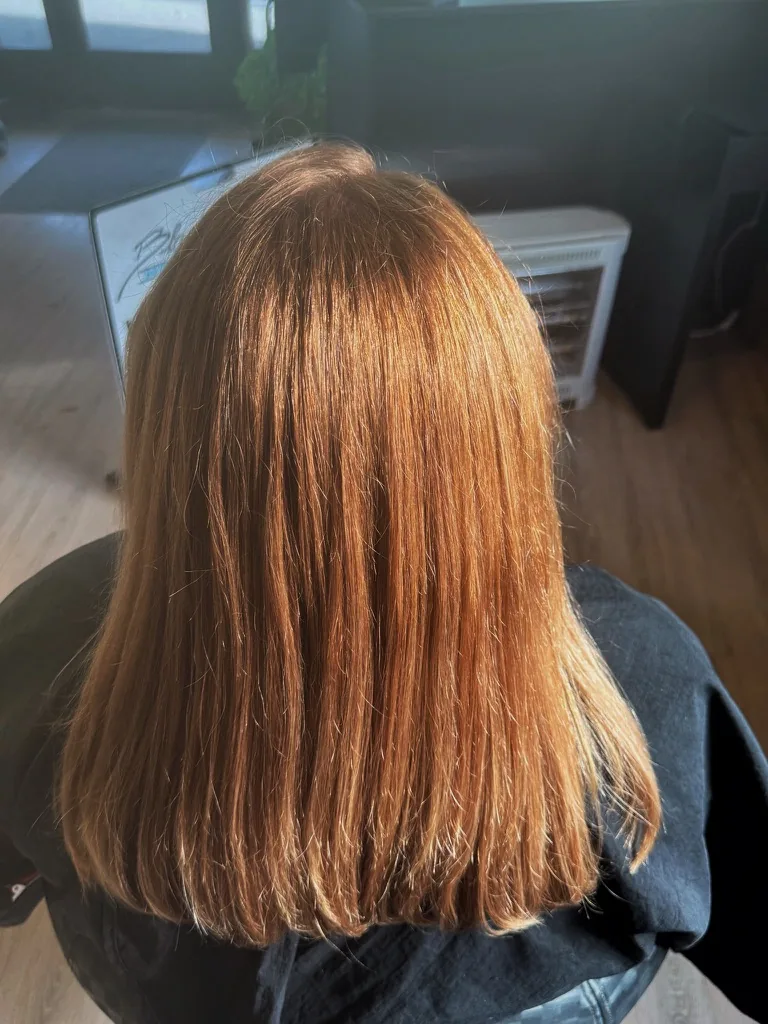 Natural copper straight cut and colour, Redcliffs